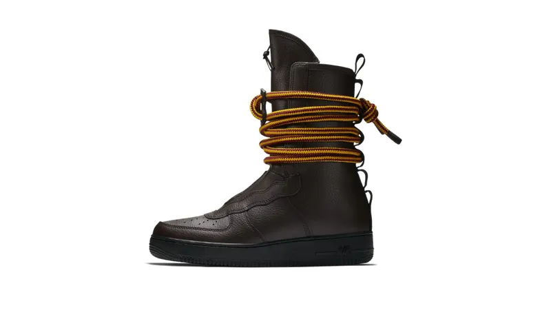 Nike SF Air Force 1 High Beef and Broccoli Pack Baroque Brown/Black-Yellow Ochre (AA1128-204)