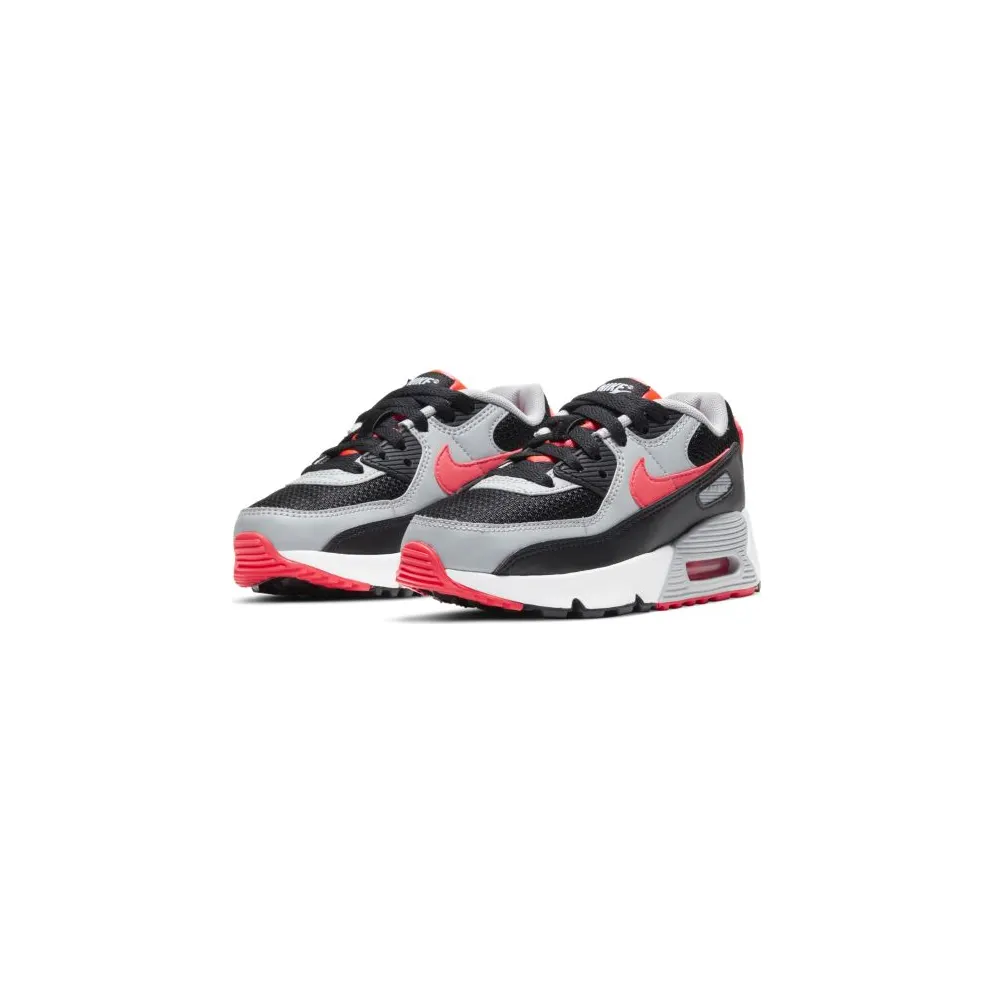 Nike Air Max 90 Black Radiant Red Wolf Grey (PS) “Black / White / Wolf Grey / Radiant Red” (CD6867-009)
