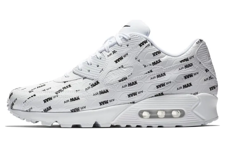 Nike Air Max 90 Premium Logo Pack – White Black (700155-103)