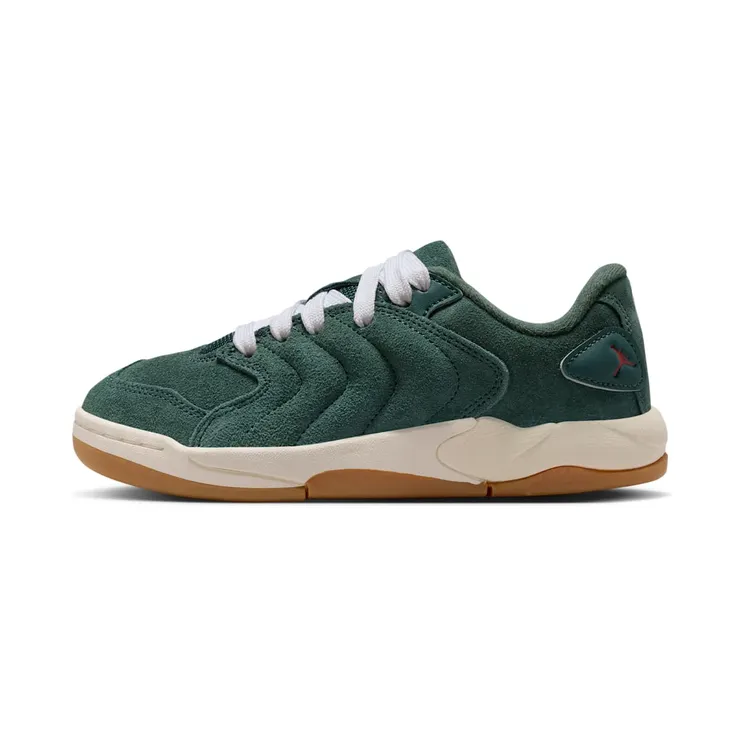 Jordan Session “Midnight Green / Deep Fir / Pale Ivory / Varsity Red” (IB5679-300)