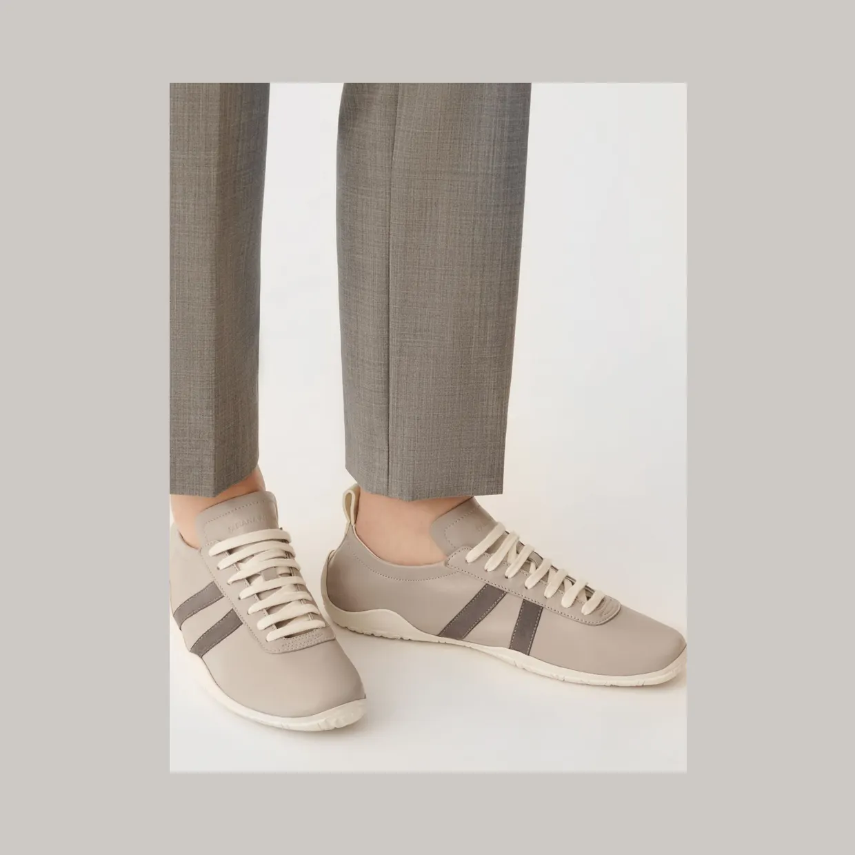 Fabiana Filippi Nappa Leather Sneakers Grey (ASD266A825M010VR1)
