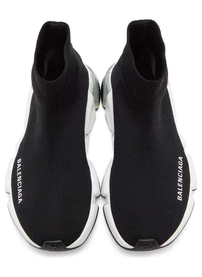 Balenciaga Black Clear Sole Speed Sneakers (607543 W2DB6) (5)