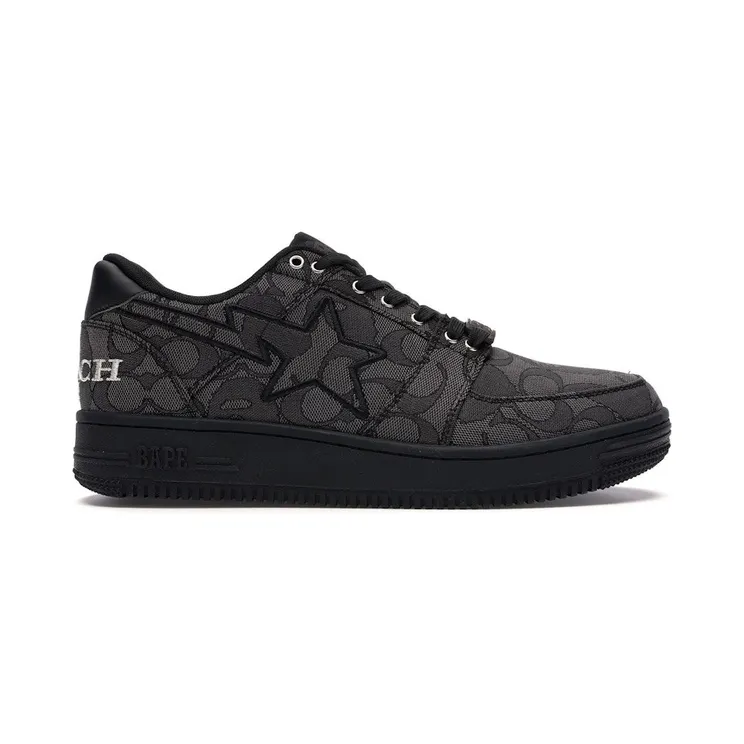 A Bathing Ape Bape Sta Low Coach Black (1G23-291-901)