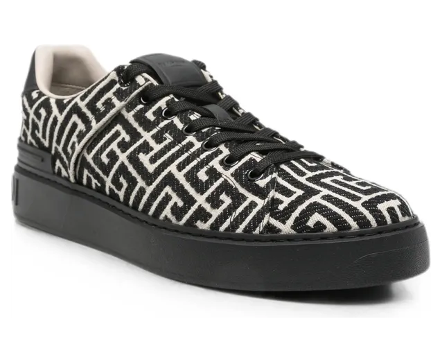Balmain Monogram Logo-embossed “Black/Neutrals” (HM1VI288 TJCM EDK) (2)