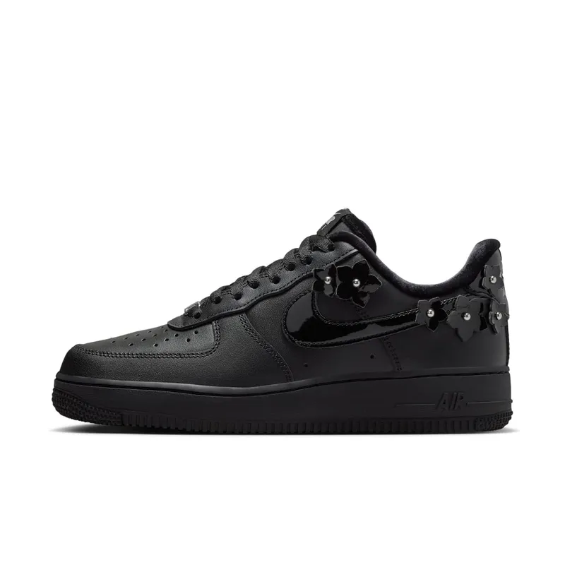 Nike Air Force 1 Low ’07 Womens “Florette Black / Off-Noir” (IR8637-001)