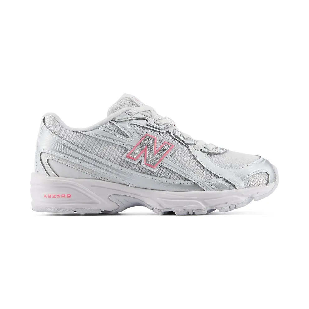 New Balance 740 Bungee Lace PS “Silver Metallic Signal Pink” (P7403DB)