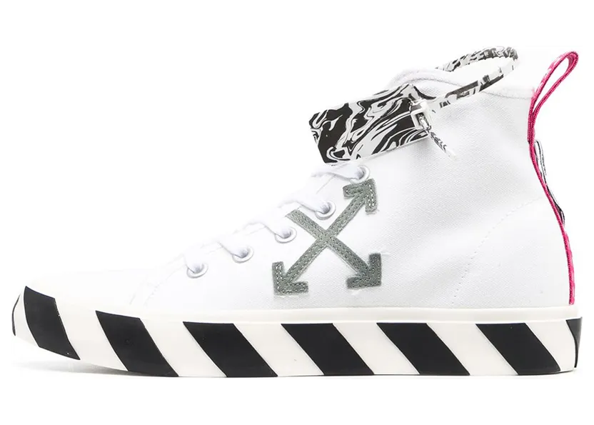 Off-White Vulc Mid Top Sneaker White Grey Pink (OMIA119R21FAB0010109)