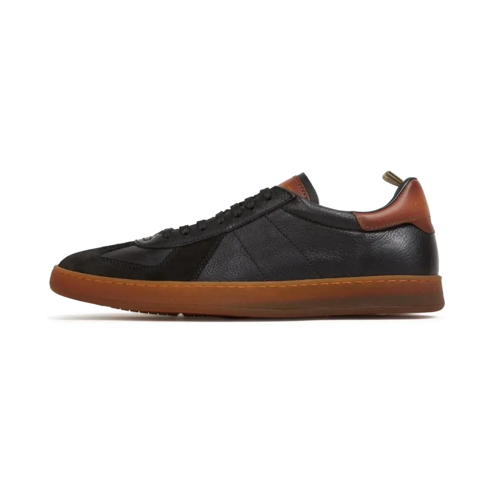 Officine Creative Militia 001 leren with vlakken – Black (OCUMILI001LC170Z591)