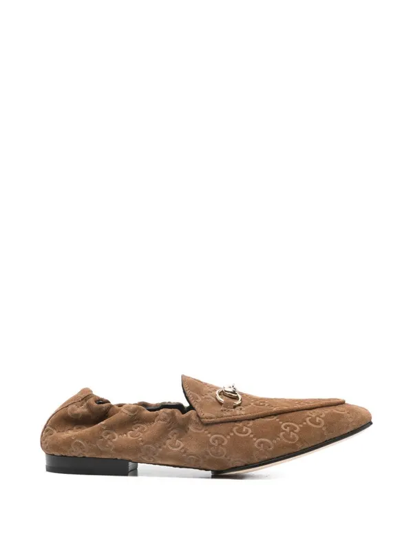 GUCCI Mocassins Jordaan Pour Femme, Taille 38.5 FR (854414AADWE2118)