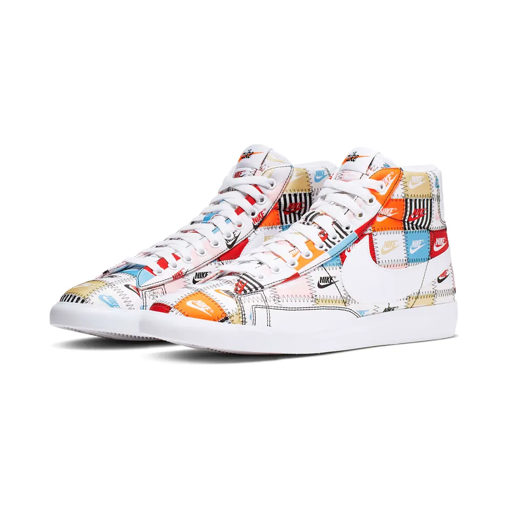 Nike Blazer Mid Patchwork White/Multi-Color (CI9887-100)