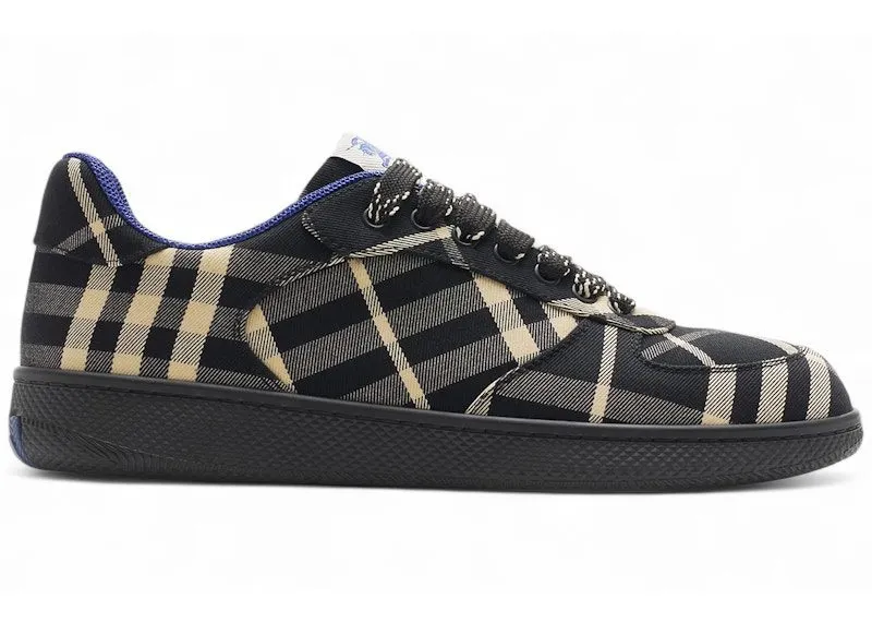 Burberry Check Terrace Sneakers Black Calico ( Women’s) (8095274)