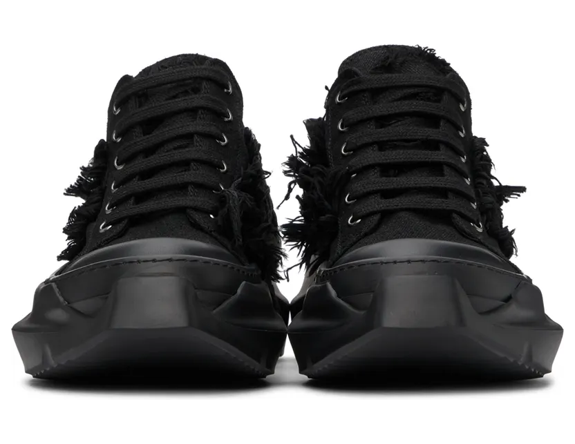 Rick Owens Drkshdw Black Abstract Sneakers (DU02A3842 BD) (2)