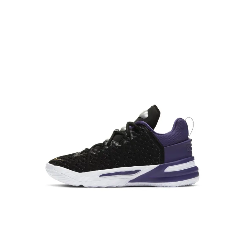 Nike LeBron 18 PS ‘Lakers’ Black/Metallic Gold/Court Purple/White (CT4710-004)