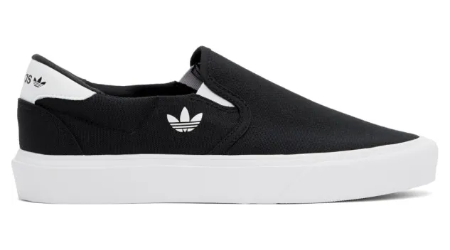 adidas Originals Black Court Rallye Slip-On Sneakers (FY4551)