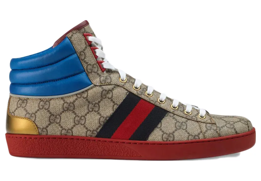 Gucci Ace GG High Top Beige Ebony