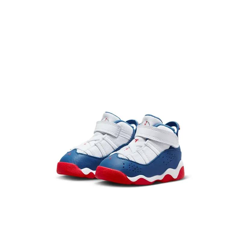 Jordan 6 Rings White University Red Light Steel Grey True Blue (323420-140)