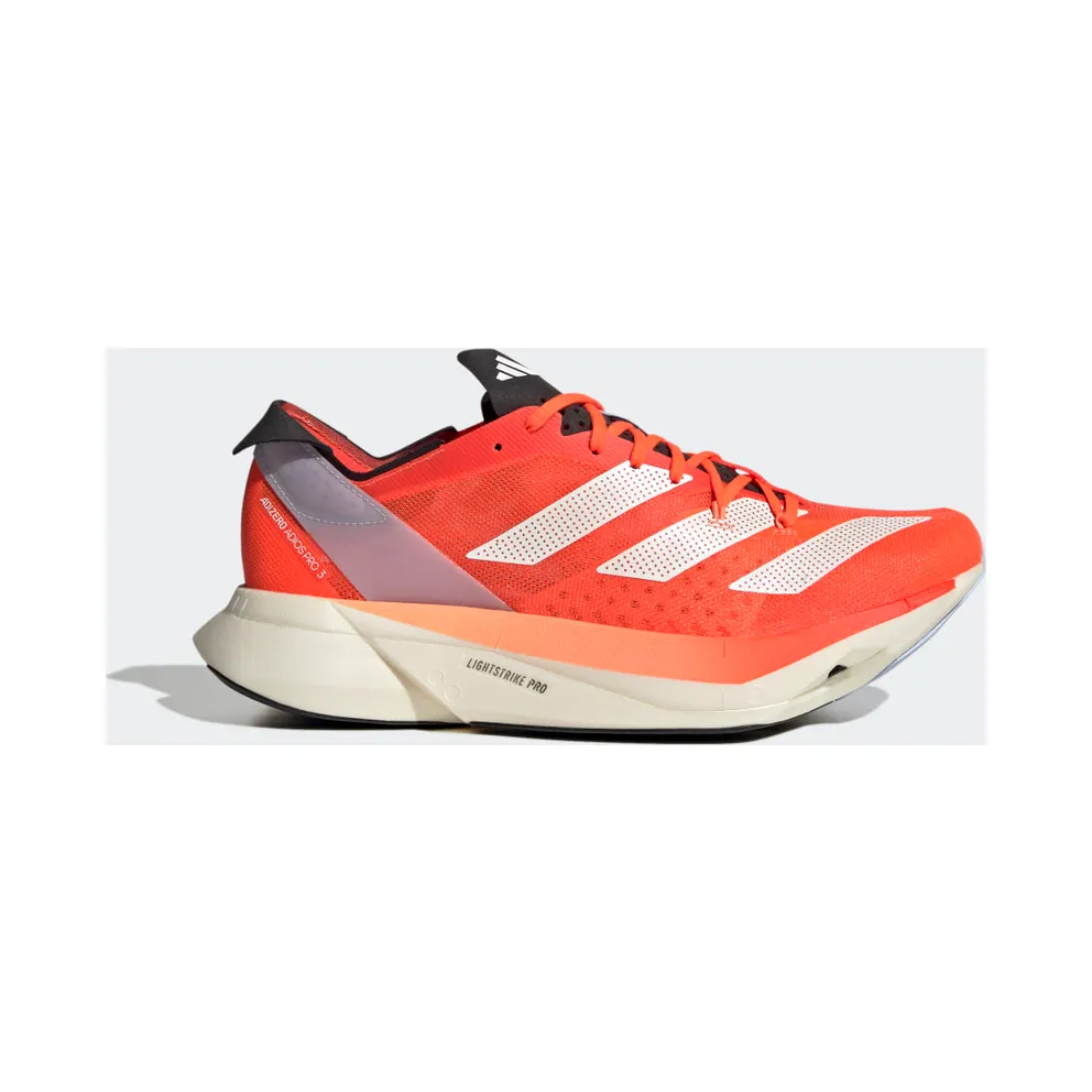adidas Adizero Adios Pro 3.0 Laufschuh Solar Red / Zero Metalic / Coral Fusion (GX9777)