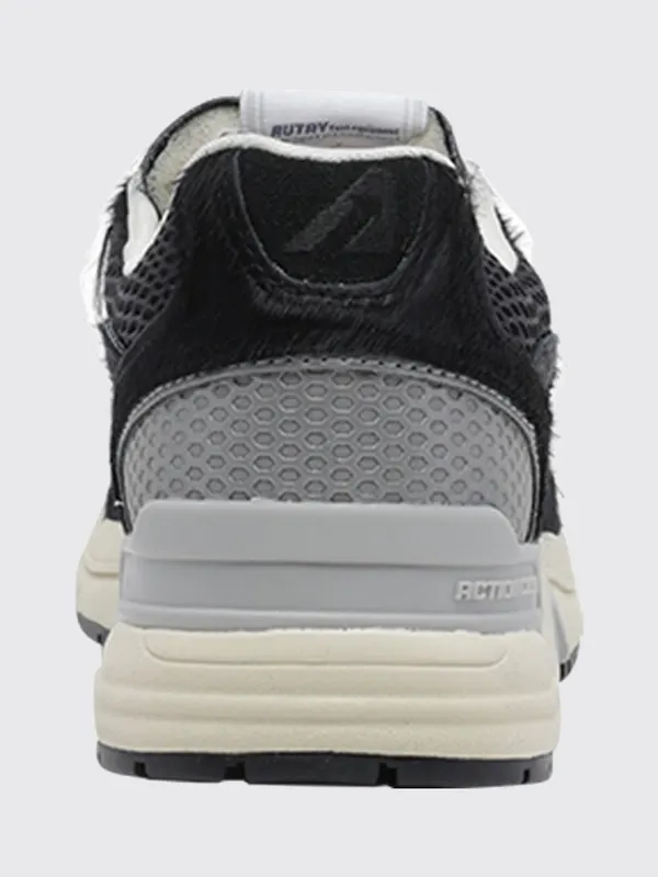 Autry Hyperway Low-Top in Leather and Mesh with a Serrated Sole Black (HYLWWM02)