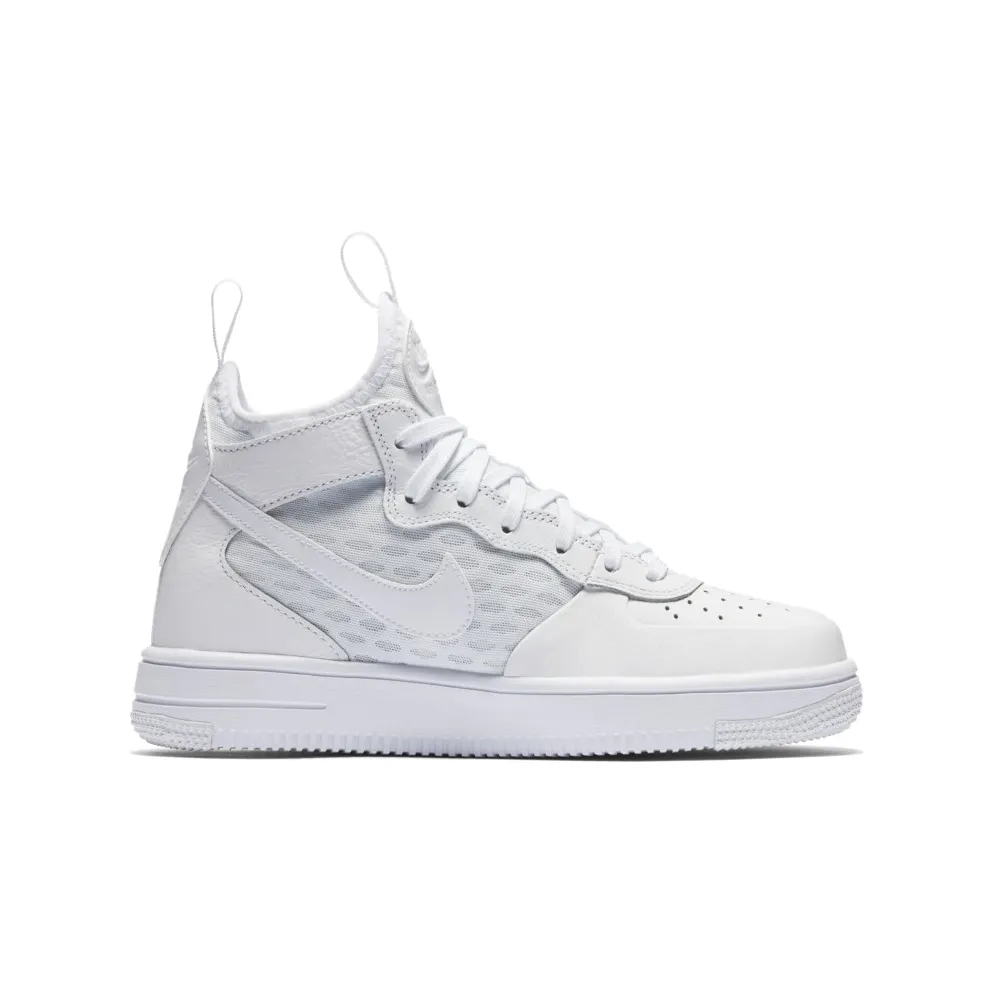 Nike Air Force 1 Ultraforce Mid Triple White (GS) White/White-White (869945-100)