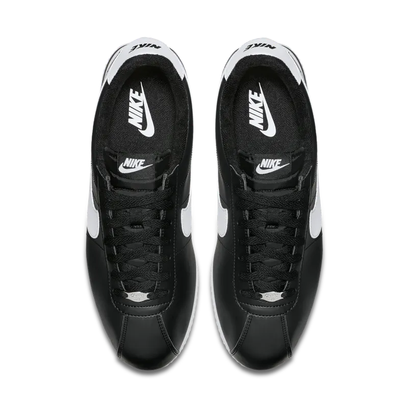 Nike Cortez Basic Black White Black/White-Metallic Silver (819719-012)