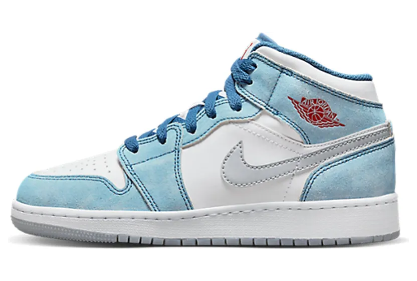 Air Jordan 1 Mid SE GS French Blue Fire Red (DR6235-401)