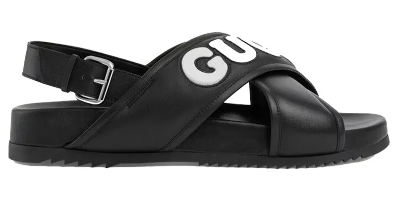 Gucci Crossover Sandals Black (742024 AABYS 1365)