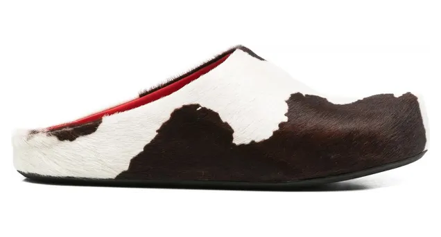 Marni Cow-print “Brown/White” (P9283 SBMR000600 ZP216)