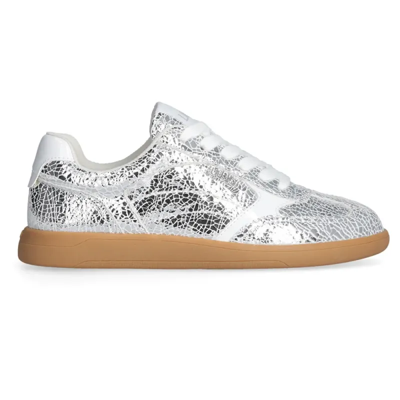 Liu Jo sneaker Crack Leather Silver/White (BF5069PX006S10S8)