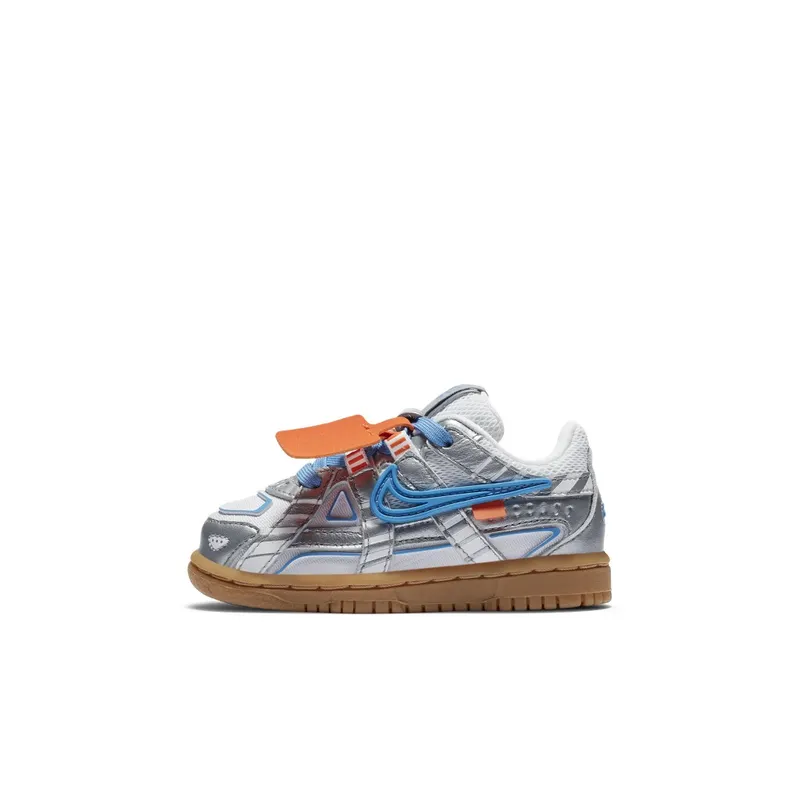 Nike Air Rubber Dunk Off-White University Blue (TD) White/University Blue-White (CW7444-100)