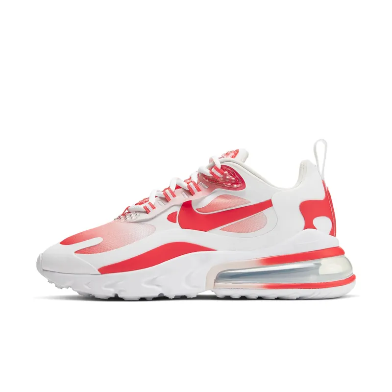 Nike Air Max 270 React SE Bubble Wrap (W) White/Track Red-Barely Rose (BV3387-100)
