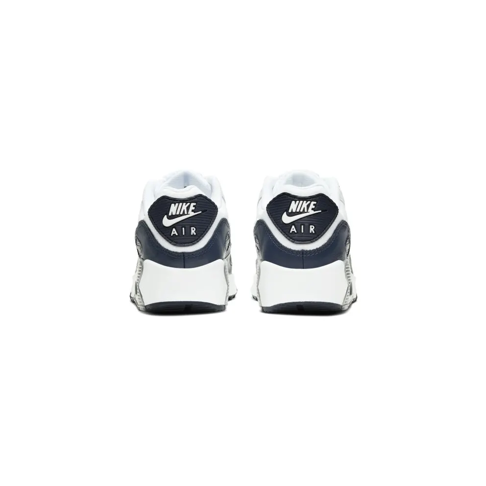 Nike Air Max 90 White Grey Obsidan (GS) White/Light Smoke Grey-Particle Grey-Obsidian (CD6864-105)