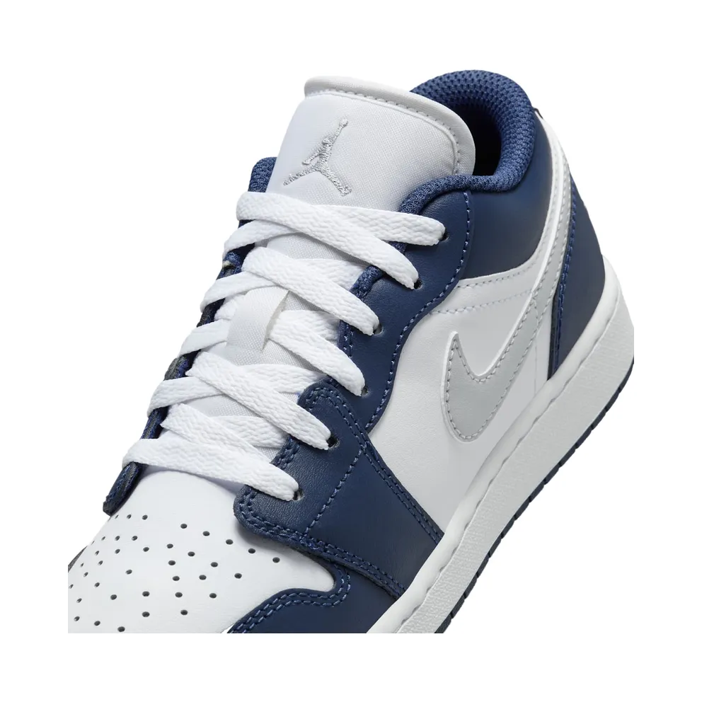 Jordan 1 Low Midnight Navy Wolf Grey (553560-141)