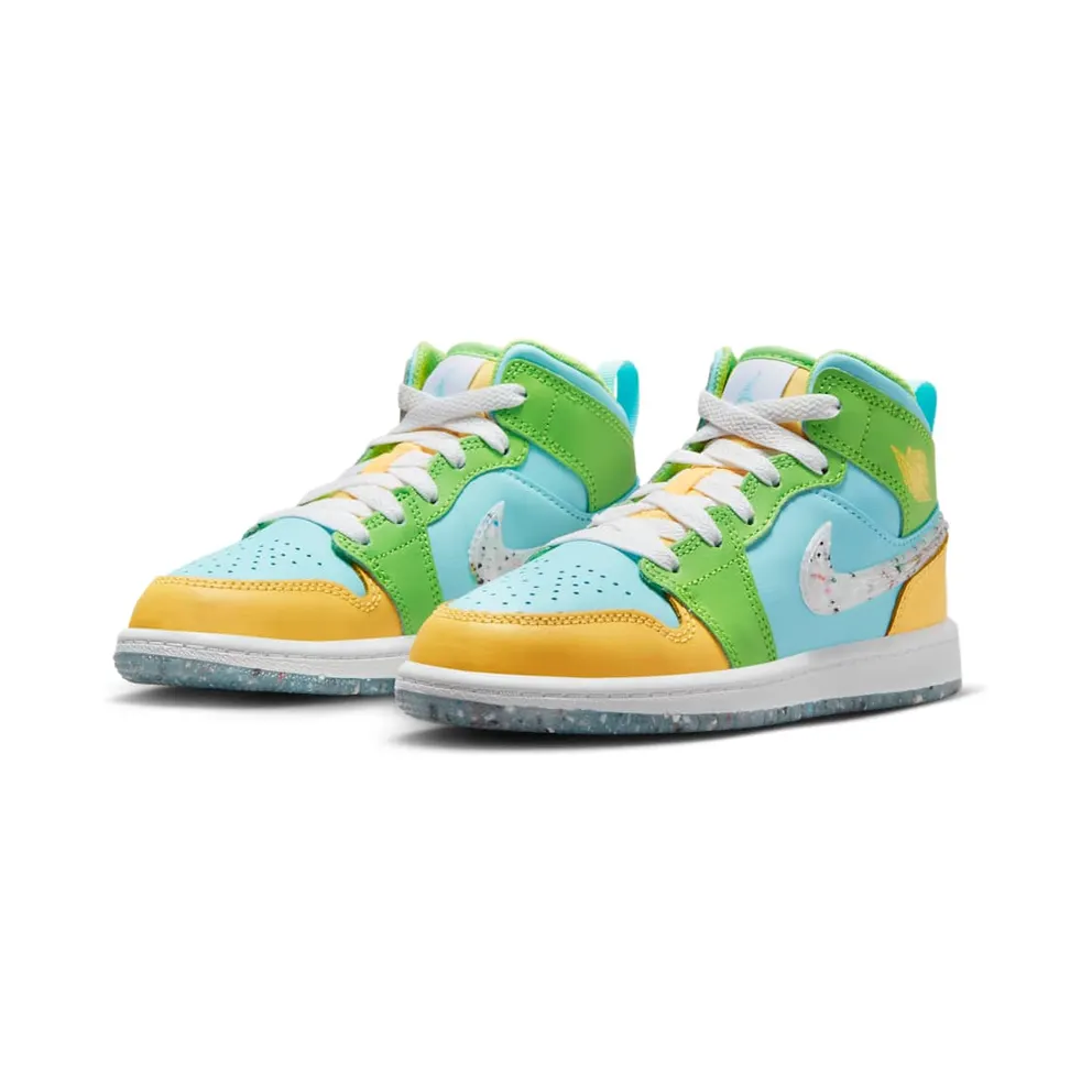 Jordan 1 Mid SE Glacier Ice Citron Pulse Action Green White (DX4370-400)
