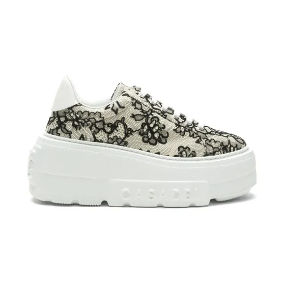 Casadei Nexus Pandora mit Blumenspitze “White” (2X144C0701C3100)