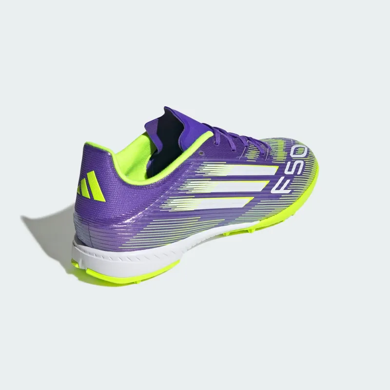 adidas F50 League TF Purple Rush Cloud White Lucid Lemon (JH7724)