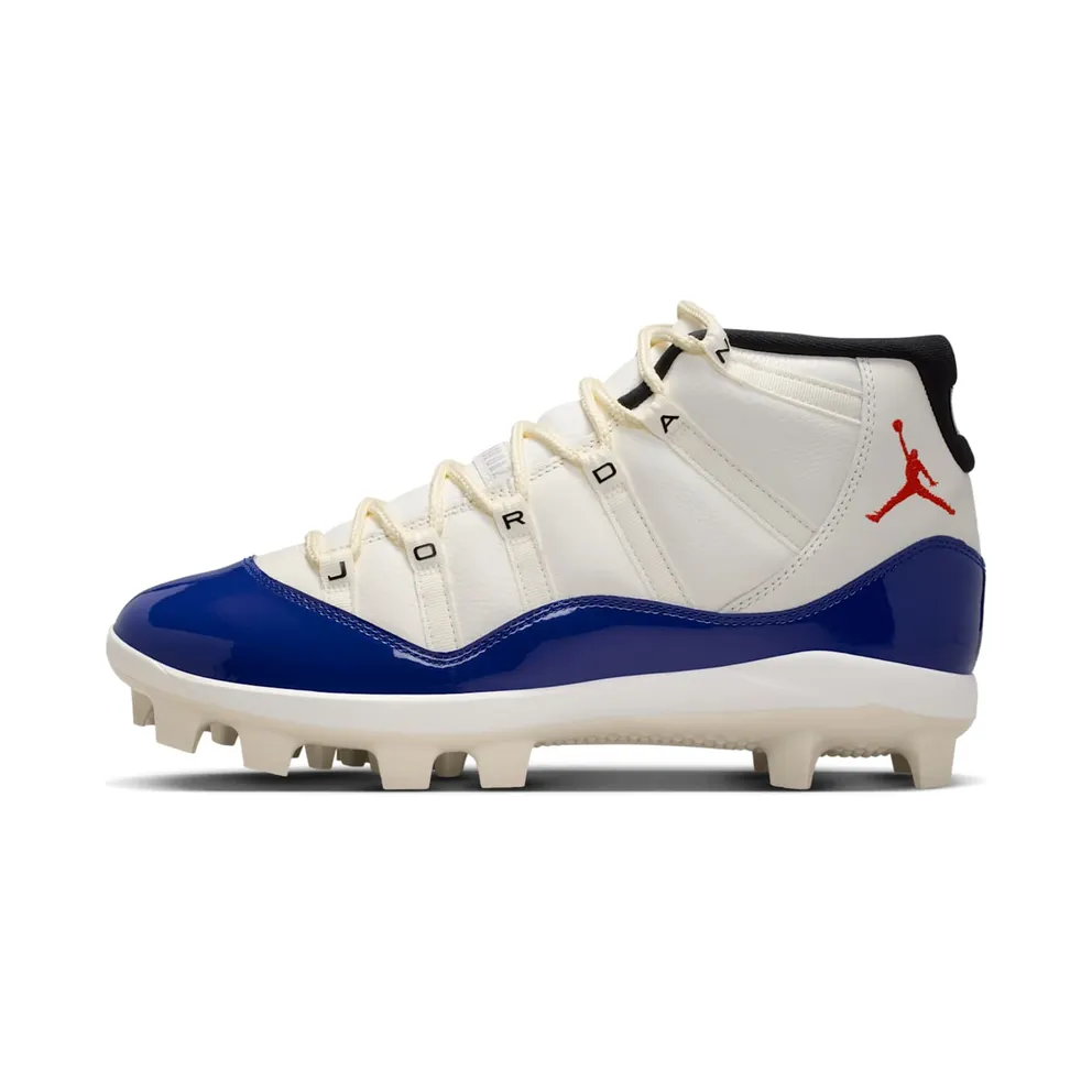 Air Jordan Eleven Mid Sail / Deep Royal Blue / Fire Red (HM7326-100)