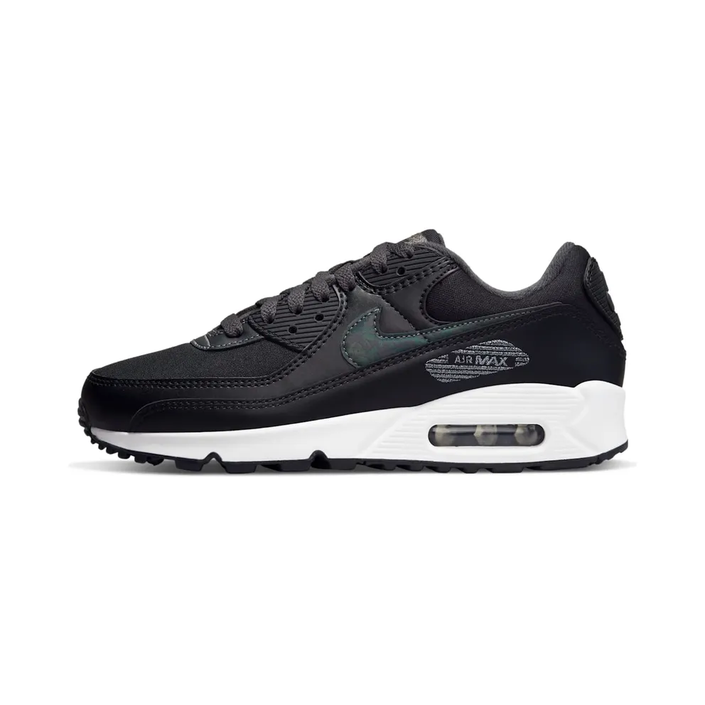 Nike Air Max 90 Black Metallic Silver (W) (DC9445-001)