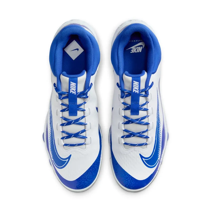 Nike Alpha Huarache Elite 4 Low MCS “White Hyper Royal” (FD6255-106)