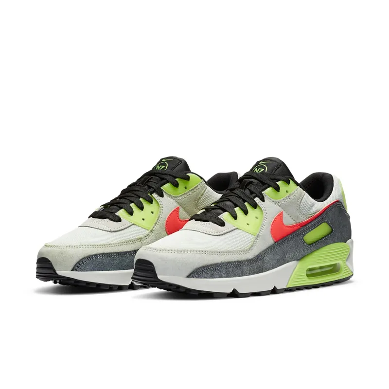 Nike Air Max 90 N7 (2020) Grey/Volt-Crimson-Black (CV0264-001)