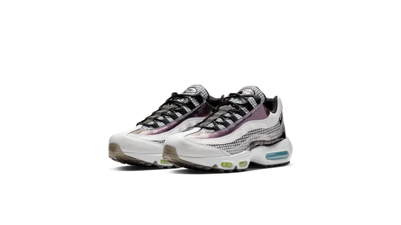 Nike Air Max 95 LV8 White White/Black-Blue Gaze-Lime Blast (AO2450-100)