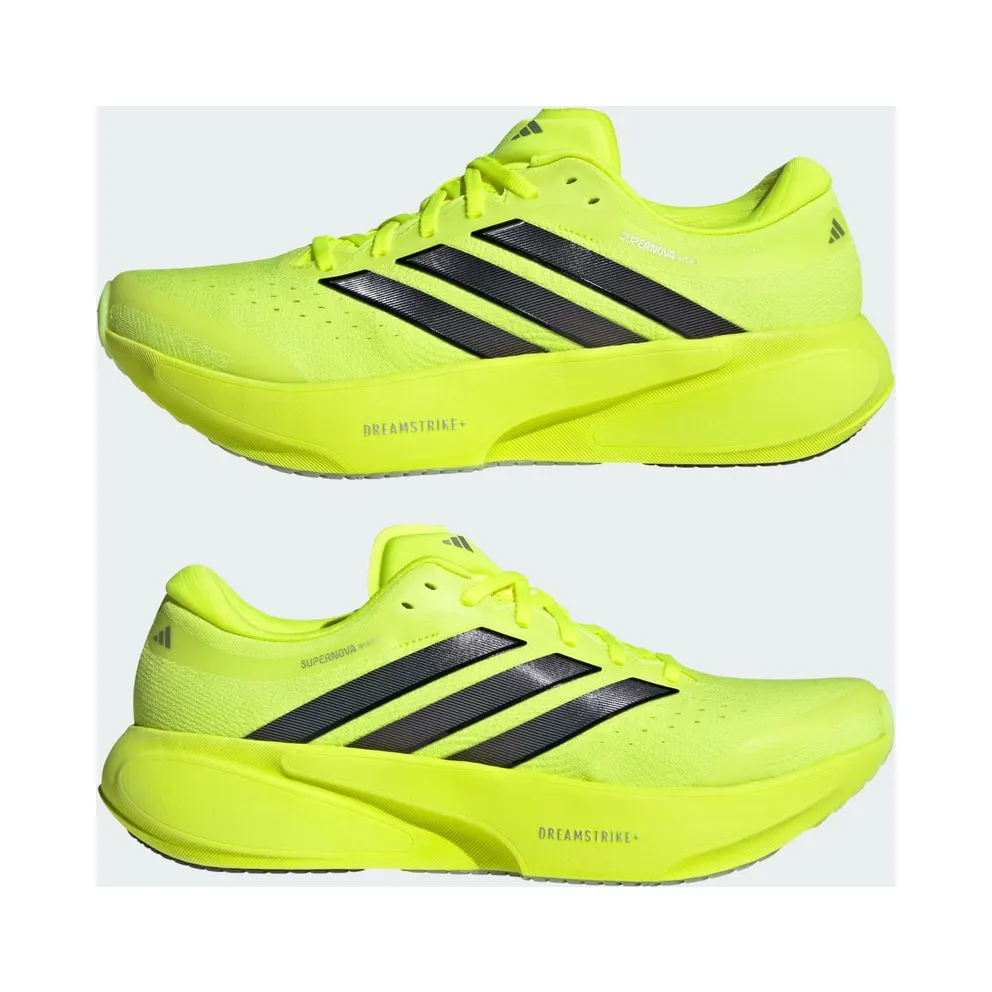 Adidas SUPERNOVA RISE 3 Running Shoes Solar Yellow / Core Black / Silver Metallic (JP8686)