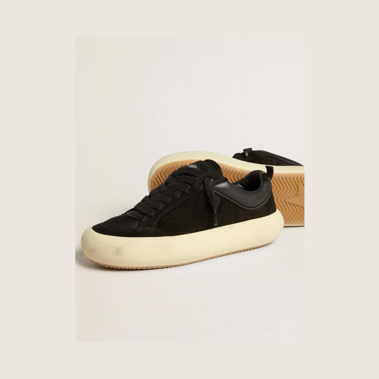 Golden Goose Space-Star Cube In Black Suede With Perforated Star (GWF00807.F007093.90100) (3)