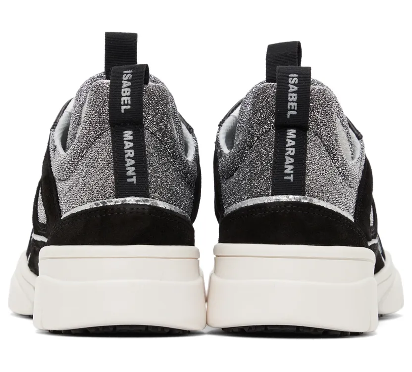 Isabel Marant Lurex & Suede Kindsay Sneakers (21HBK0052-21H019S) (4)