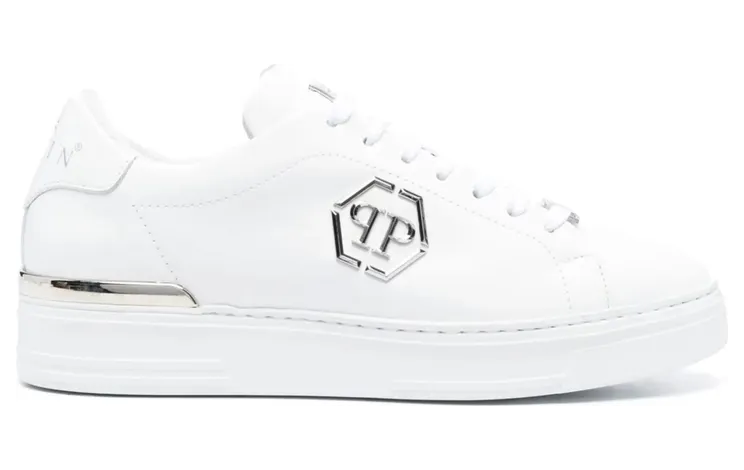 Philipp Plein Leather Lo-top “White” (USC0379 PLE075N 0202)