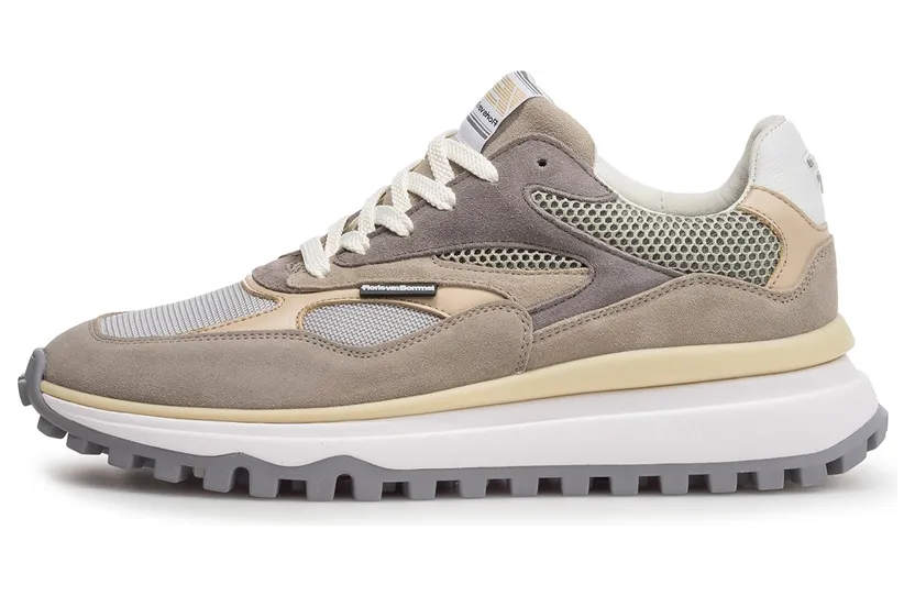 Floris van bommel sneaker Lichtbruin / Lichtgrijs (SFM-10214-32-01)