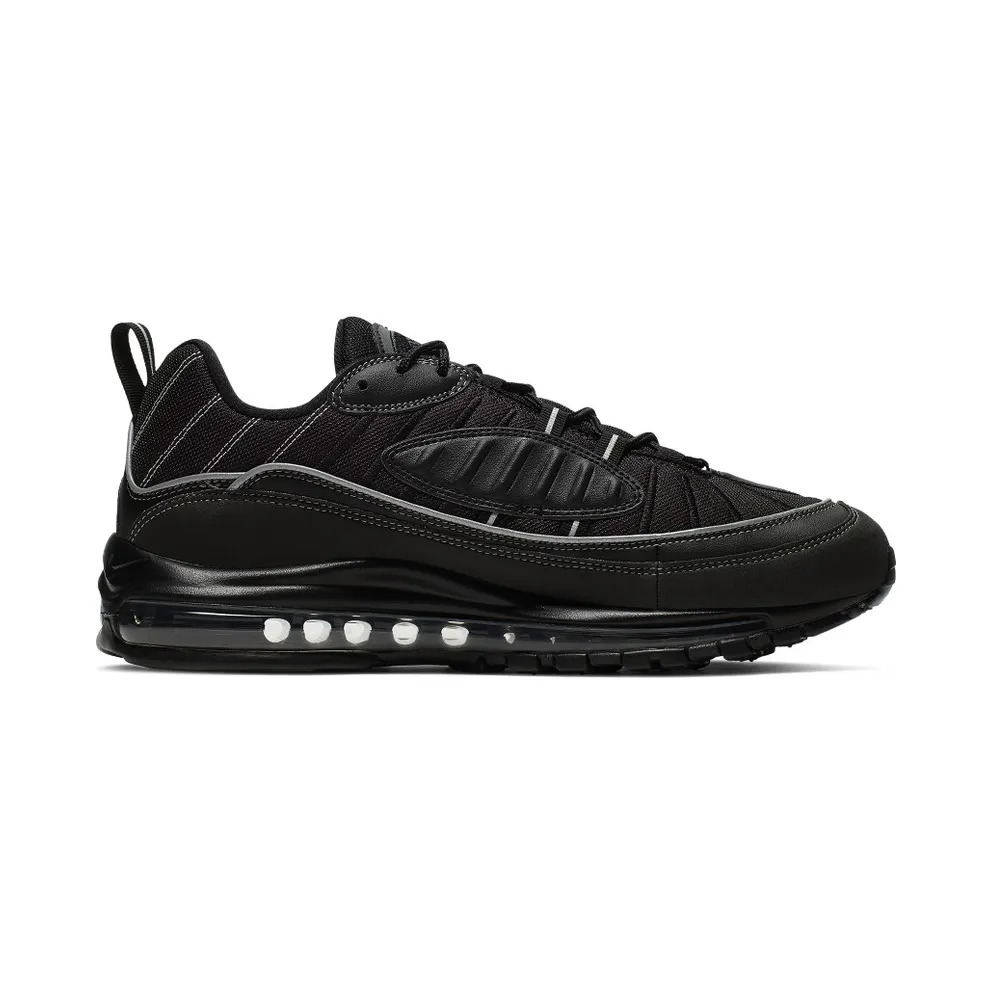 Nike Air Max 98 Black Oil Grey Black/Oil Grey-Vast Grey-Metallic Silver (640744-013)