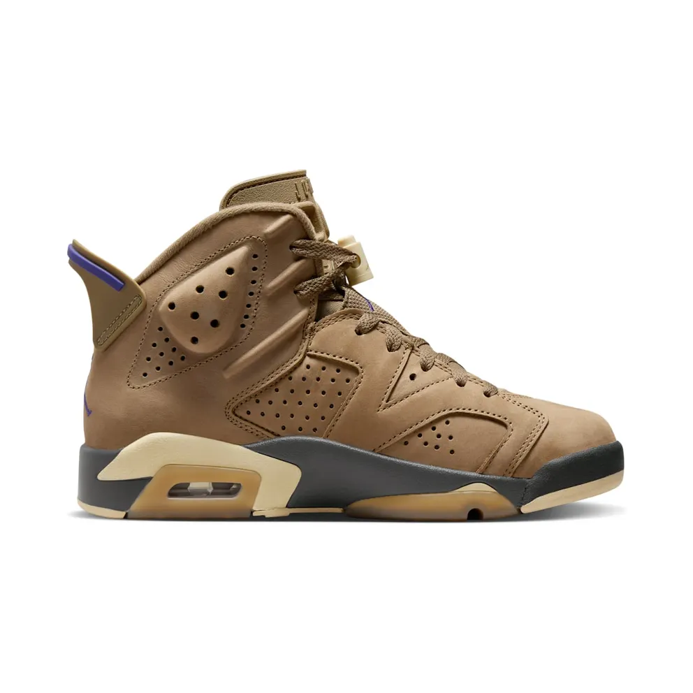 Air Jordan 6 GORE-TEX ‘Brown Kelp’ Brown Kelp/Shadow Brown/Court Purple/Team Gold (FD1643-300)