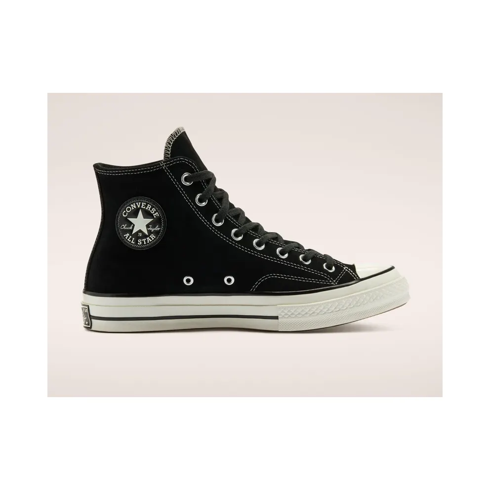 Converse Unisex Seasonal Color Suede Chuck 70 High Top Black Black (169336C)