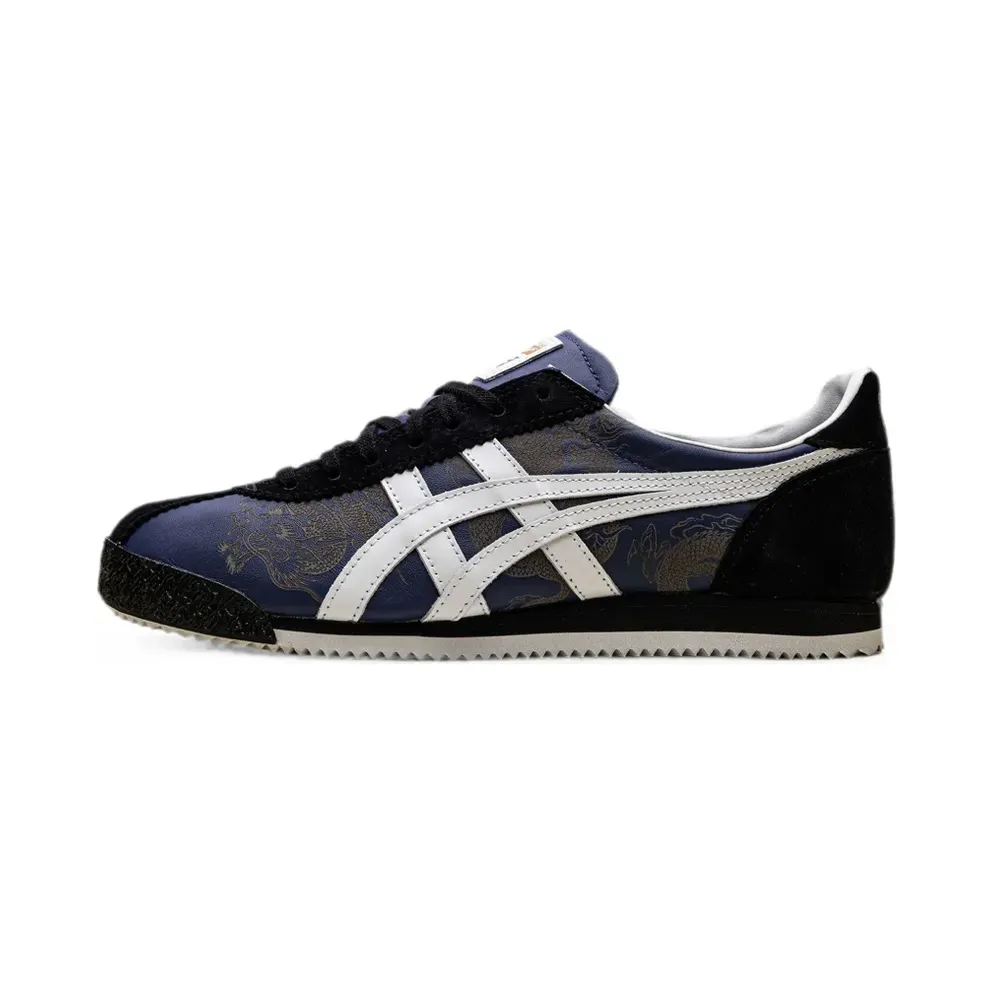 Onitsuka Tiger x BAIT x Bruce Lee Tiger Corsair Sneakers mit Drachenprint – Blau (D50HK)