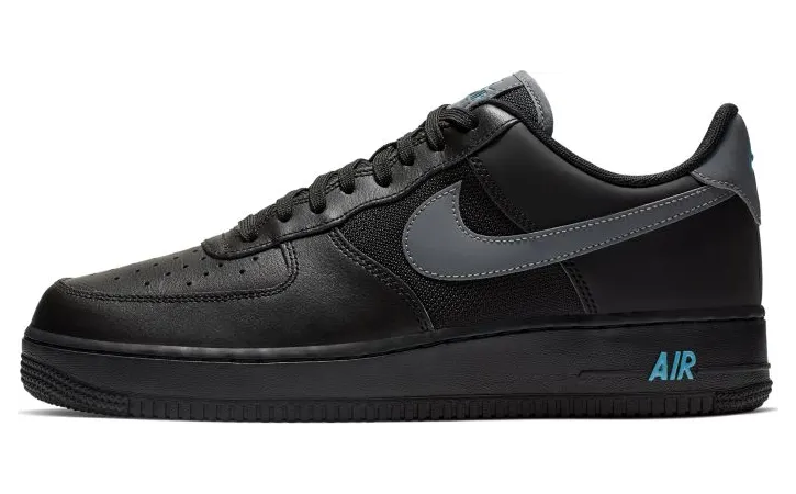 Nike Air Force 1 Low Black Blue Fury Cool Grey
